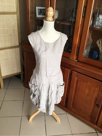 Robe femme en lin – Made in Italy – style bohème chic – T.S