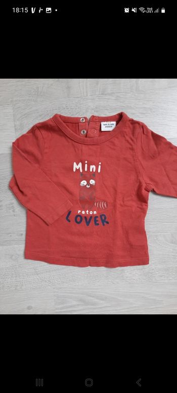 T-shirt manches longues 6 mois