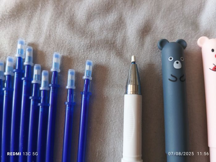 Stylos encre effaçable et recharges - photo numéro 3