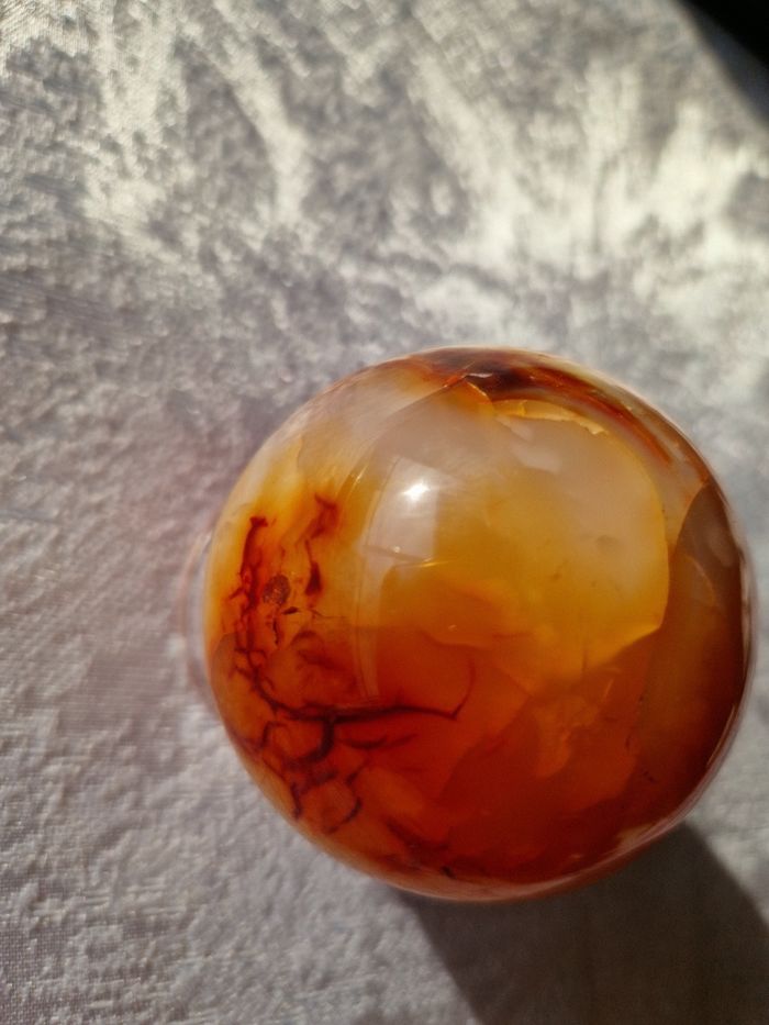 Sphère cornaline de Madagascar 278 neuf - photo numéro 2
