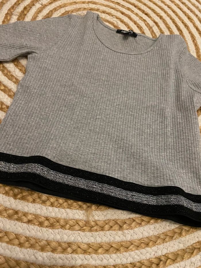 Tee-shirt gris Liberto - photo numéro 2