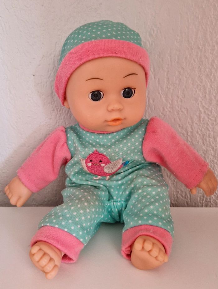 Poupon yeux dormants environ 23 cm en bon état - photo numéro 2