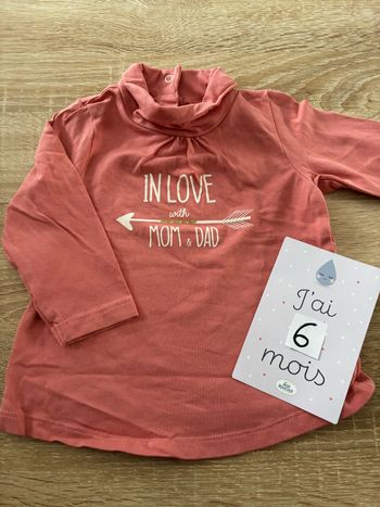 Tee shirt mom dad TAPE A L’œil t.6m