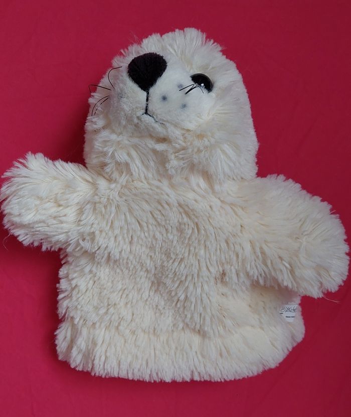 Peluche marionnette phoque