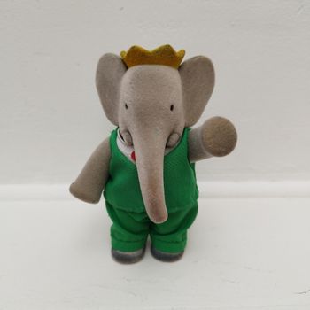 Babar éléphant vintage en feutrine 