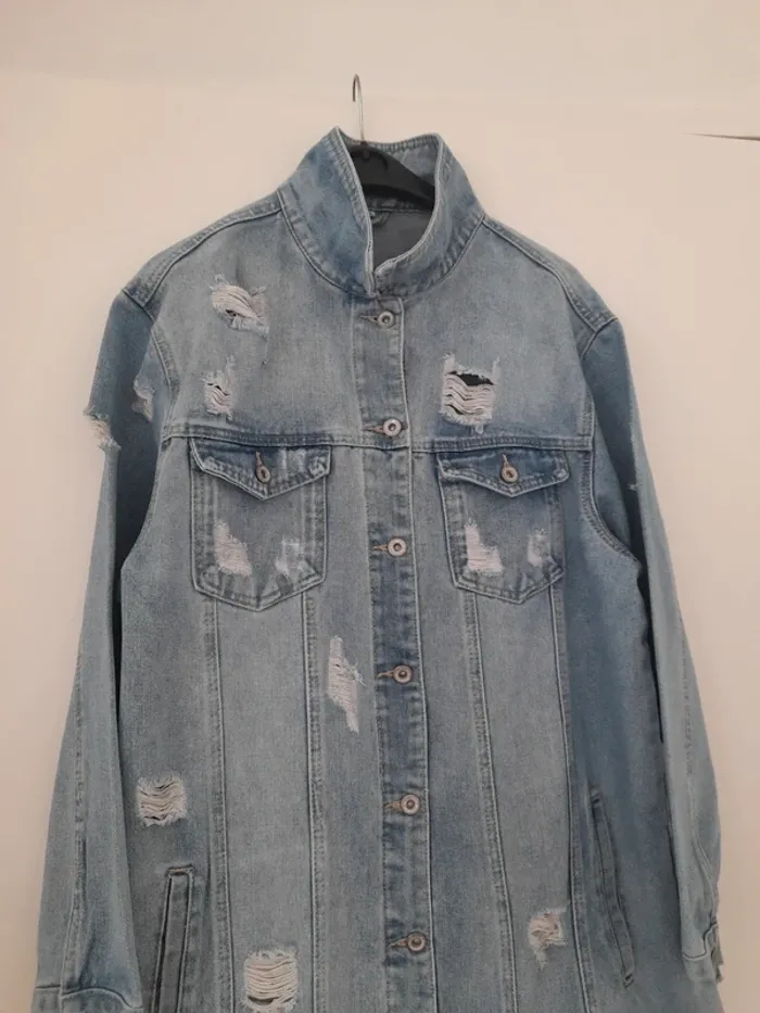 Veste en jean longue