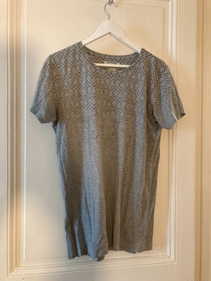 👕 T-shirt homme gris à motif Springfield