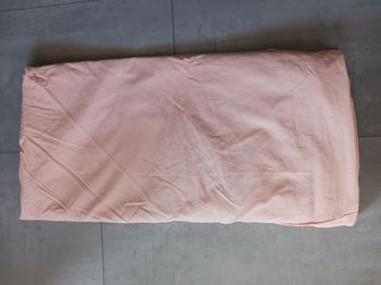 drap housse saumon pour lit 2 pers