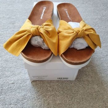 Sandales/Mules avec noeud femme T38. Neuf.  Blancheporte