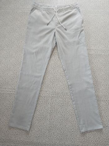 pantalon jules homme slim gris clair carreaux chic taille m