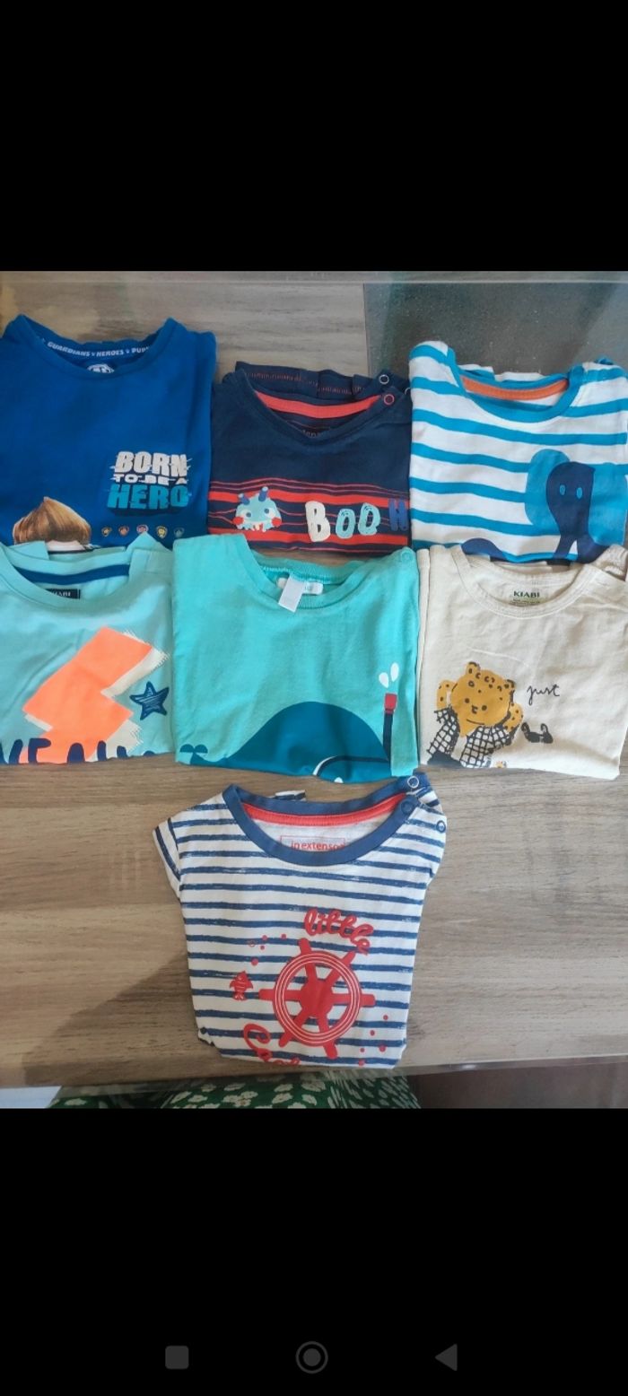 Lot 7 T-shirts 24 mois