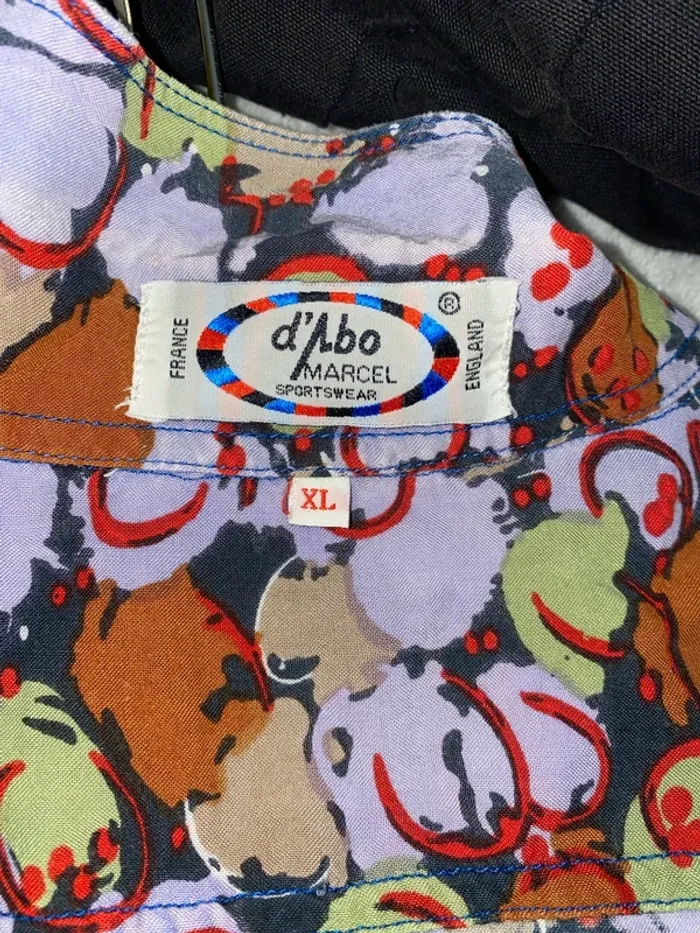Chemise Mixte Large Vintage Imprimée Multicolore - photo numéro 8