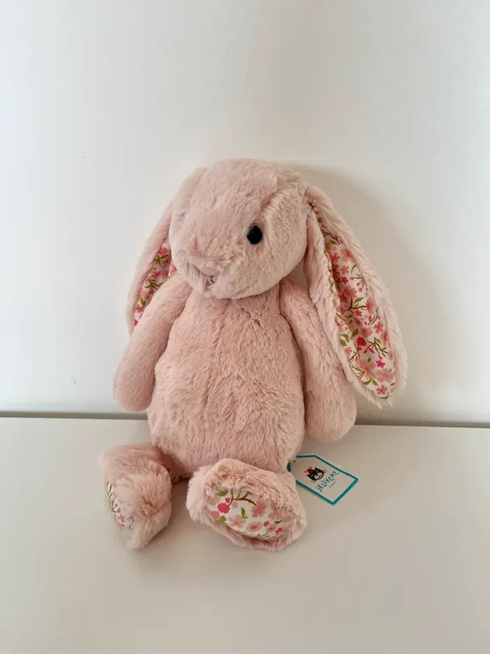 Medium blossom blush cherry bunny Jellycat