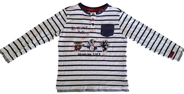 T-shirt marinière ML garçon 5 ans BE