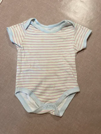 🌈 Body rayé manches courtes bébé Early Days - 9/12 mois