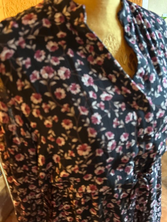 Vintage dressing robe fleurie taille m/l - photo numéro 3