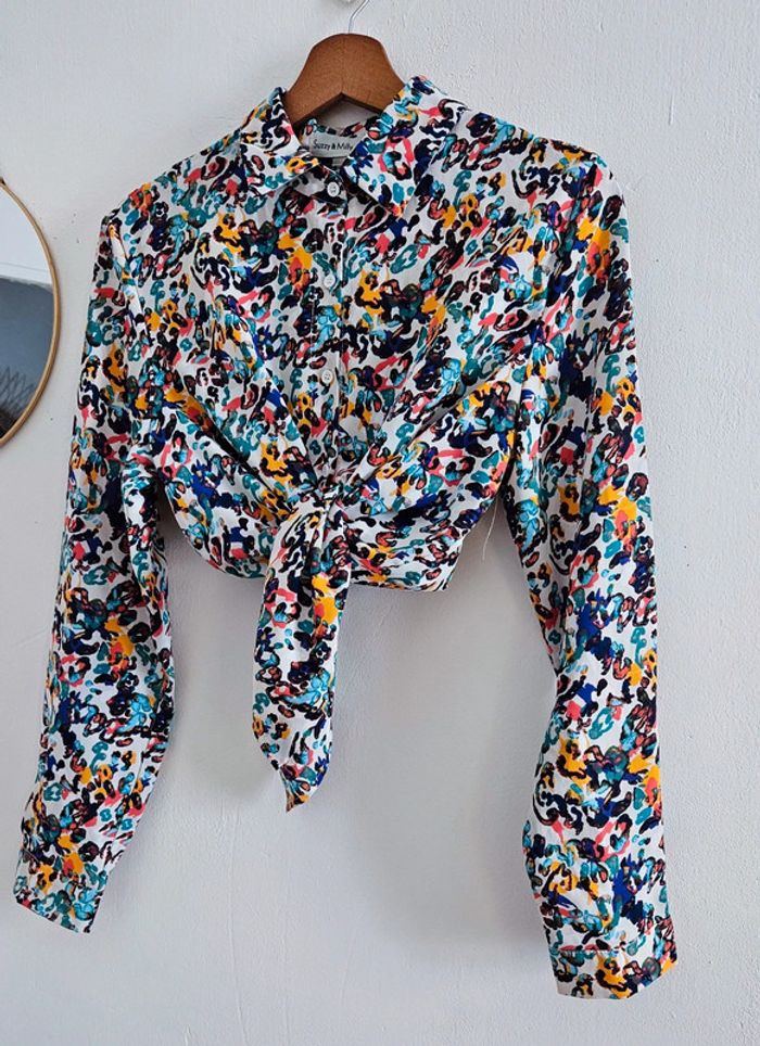 Chemisier à motifs multicolores - photo numéro 4