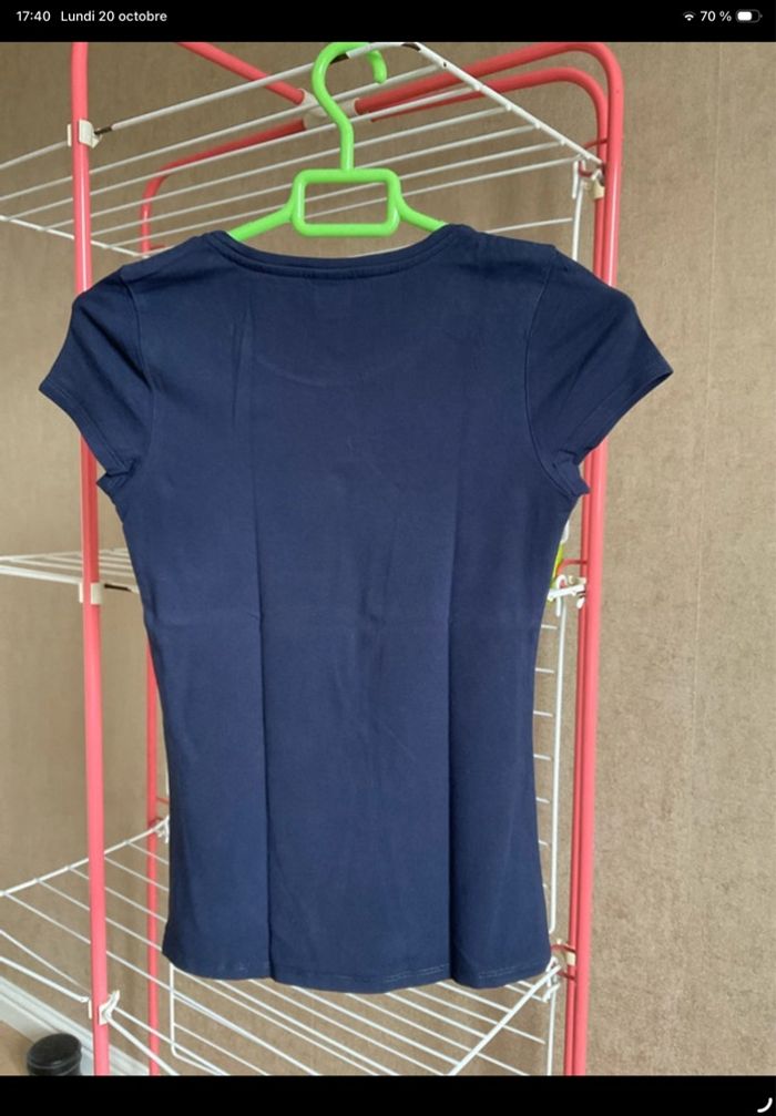 T-shirt Camaïeu bleu marine taille XS/34 - photo numéro 6