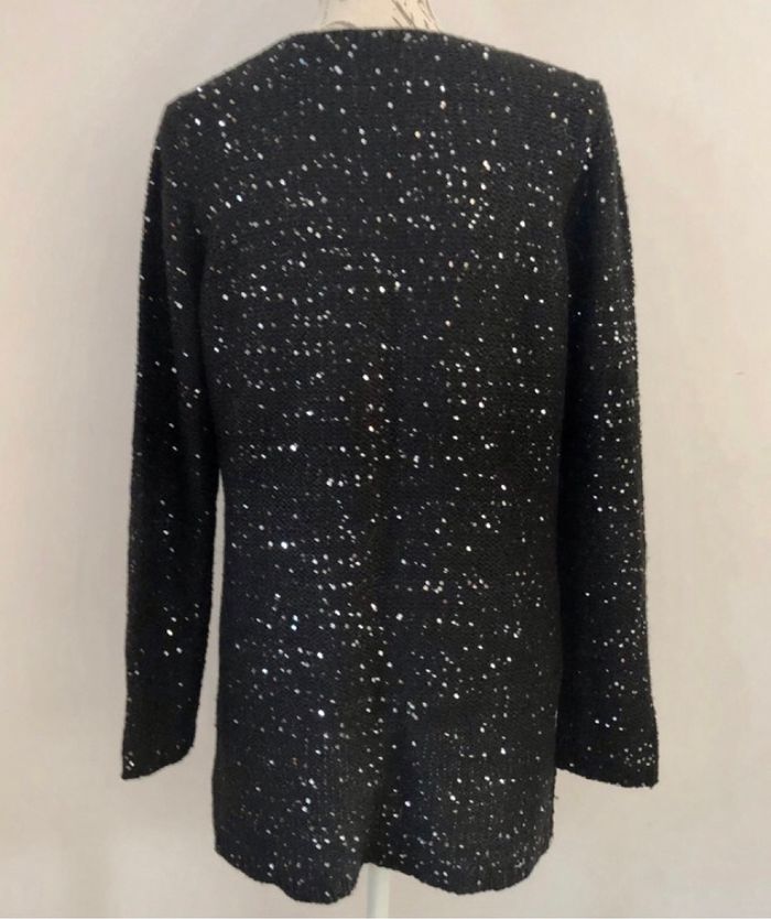 Pull noir à paillettes - photo numéro 2