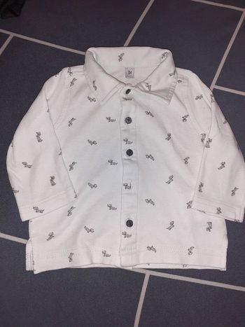 Chemise manches longues "chiens" 3 mois