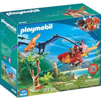 PLAYMOBIL 9430 Dinos Hélicoptère Et Ptéranodon