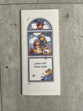 Carte joyeux Noël bonne année livre