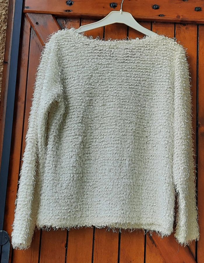 Pull crème CosMode, taille 40 - photo numéro 2