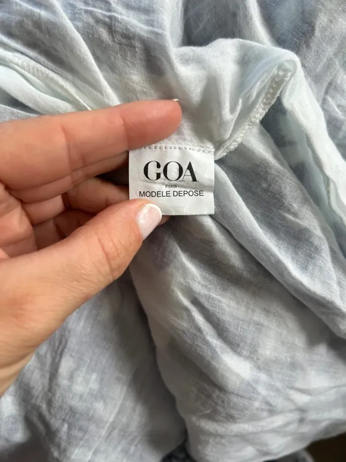 Goa Robe longue dos nu bleue et blanche – Taille 38 – Très bon état - photo numéro 10