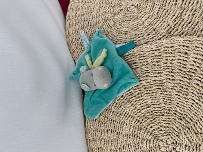 Doudou plat hippopotame BABY NAT - photo numéro 3