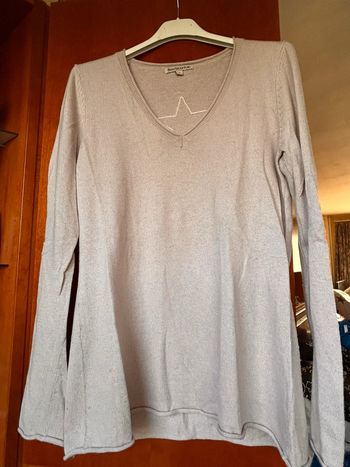 Pull beige col v 38 Best Mountain