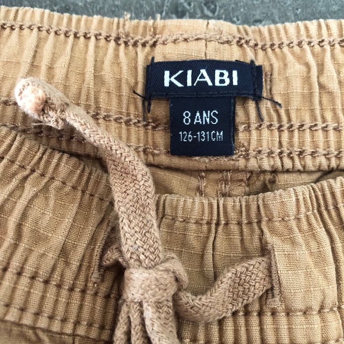 Bermuda Kiabi beige 8 ans - photo numéro 3
