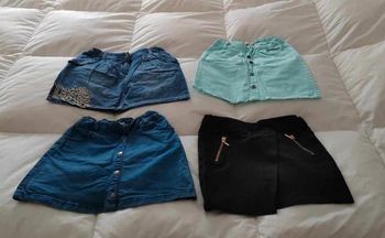 4 jupes 10 ans Kiabi, Nky,Kids by gémo