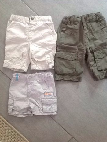 Shorts bébé garçon - 3 mois