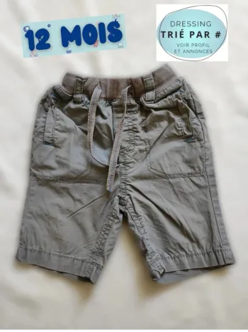 Short 12 mois gris
