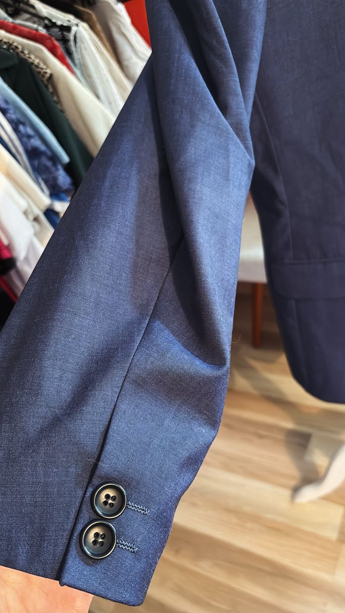 Veste de costume homme bleu Kenzo T58 - photo numéro 3