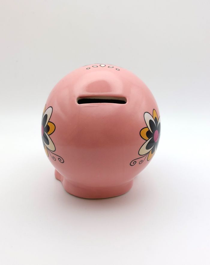 Tirelire tête de mort céramique rose Puckator style mexicain comme dans le film Coco hauteur 10 cm - photo numéro 3