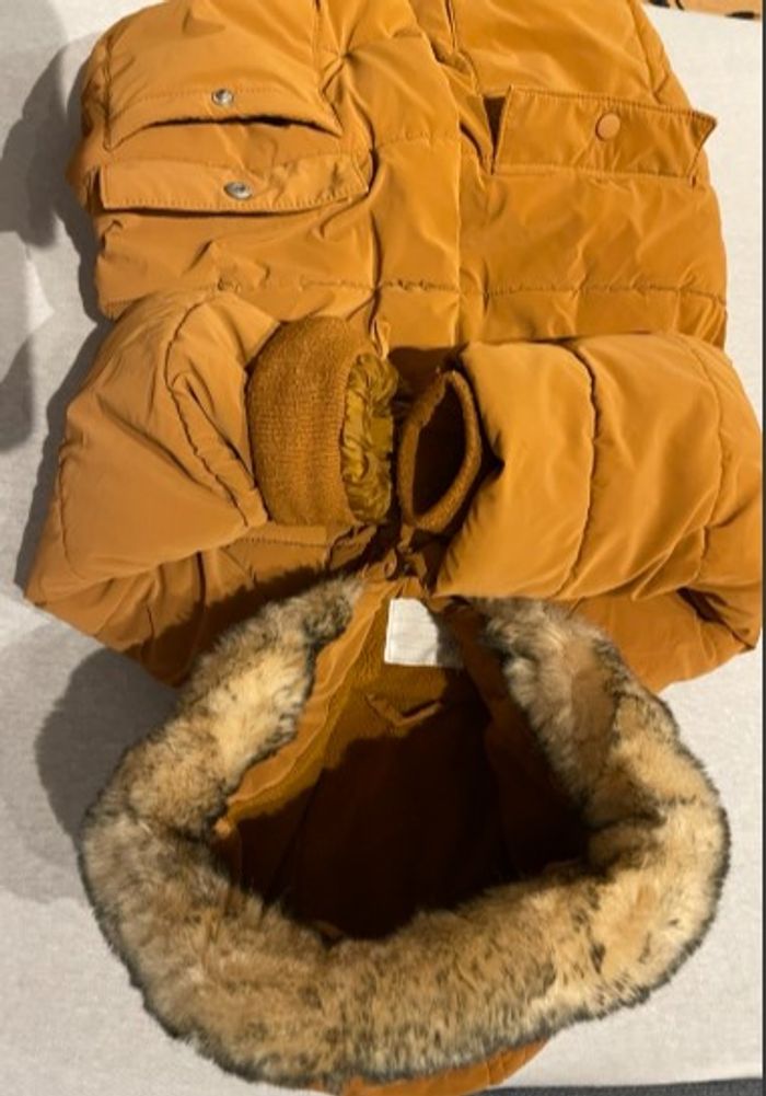 Doudoune doublée à capuche 92cm 36 m 3a - photo numéro 3