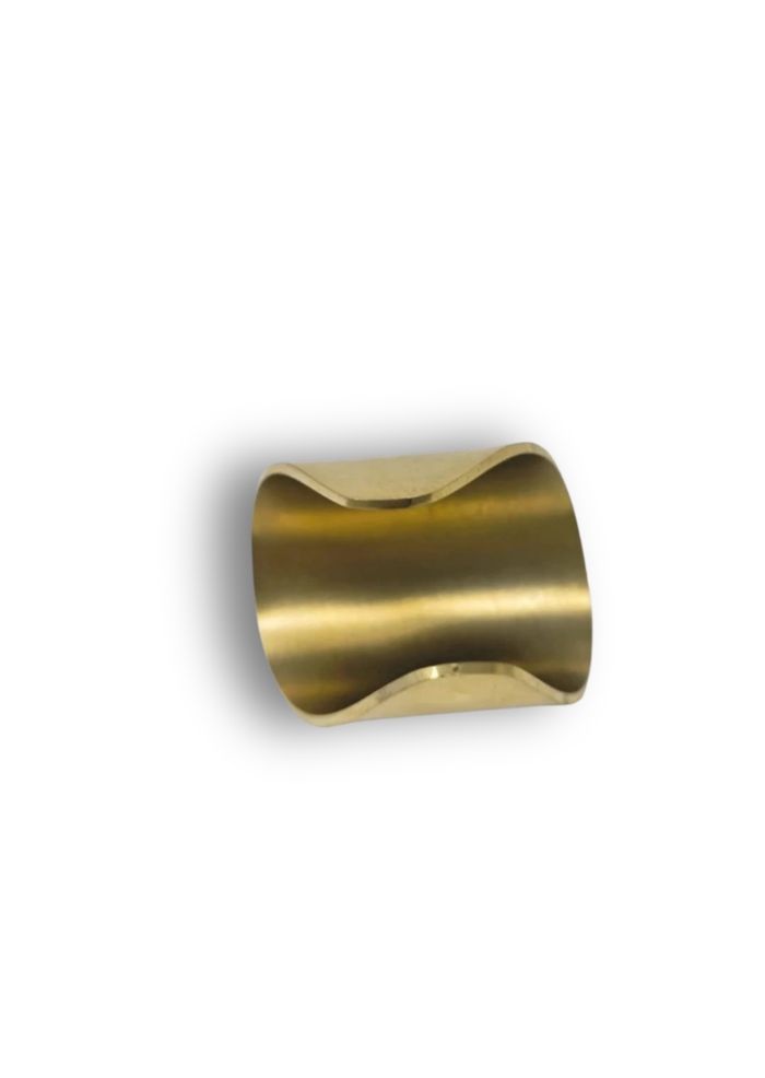 Bague vintage en acier inoxydable & pierre turquoise véritable – Taille 54 - photo numéro 4