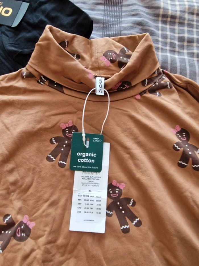 Lot t shirt gingerbread bonhomme pain d'épices - photo numéro 2