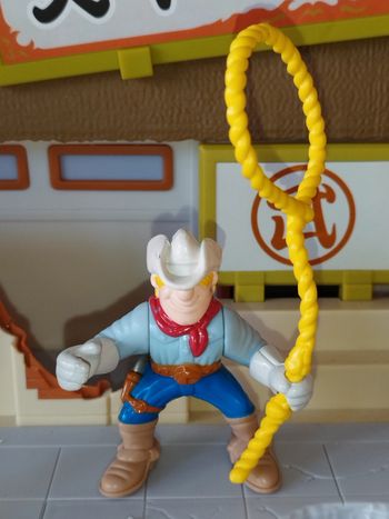 Figurine Vintage 1996 Fisher Price Cow Boy Great Adventures western FP Figure