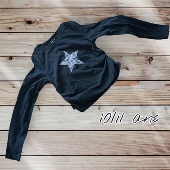 ⭐💙 T-shirt Primark effet près du corps – 10/11 ans 💙⭐