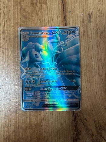 Carte Pokémon Feunard d’Alola GX 132/145 – Bon état – Rare Pokémon SL Guardians Rising