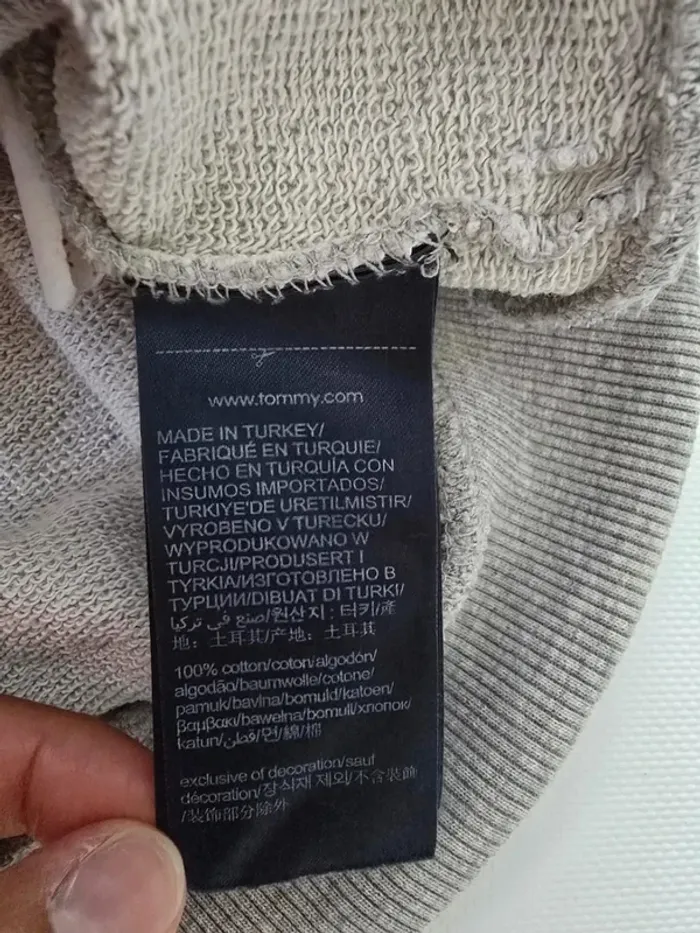 Sweat Tommy hilfiger gris - photo numéro 4