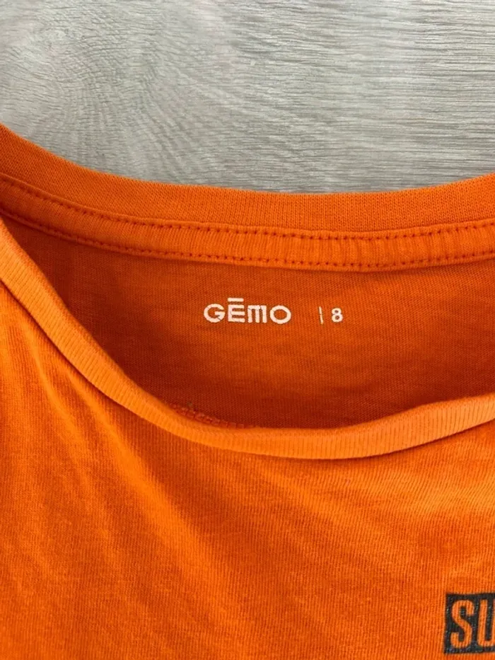 T-shirt manches courtes orange - photo numéro 3