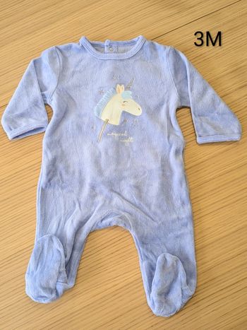 Pyjama licorne 1pce 3M -lucieju3hiver