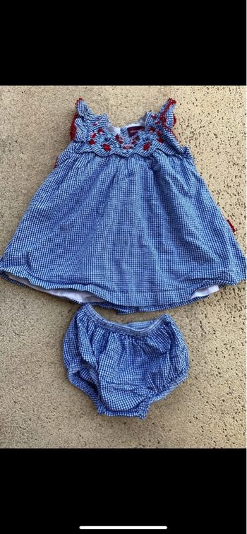 Robe sergent major et culotte assortie