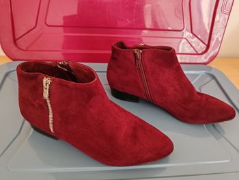 Bottines Bordeaux