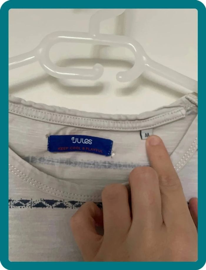 T-shirt blanc cassé rayures - photo numéro 2