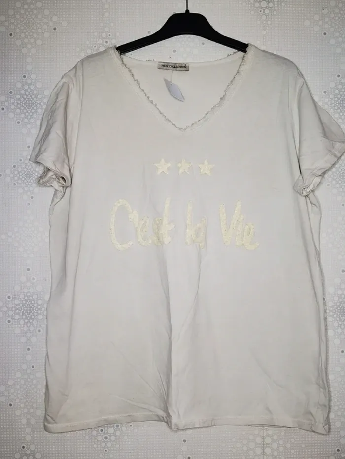 D4453 - tee-shirt femme taille L