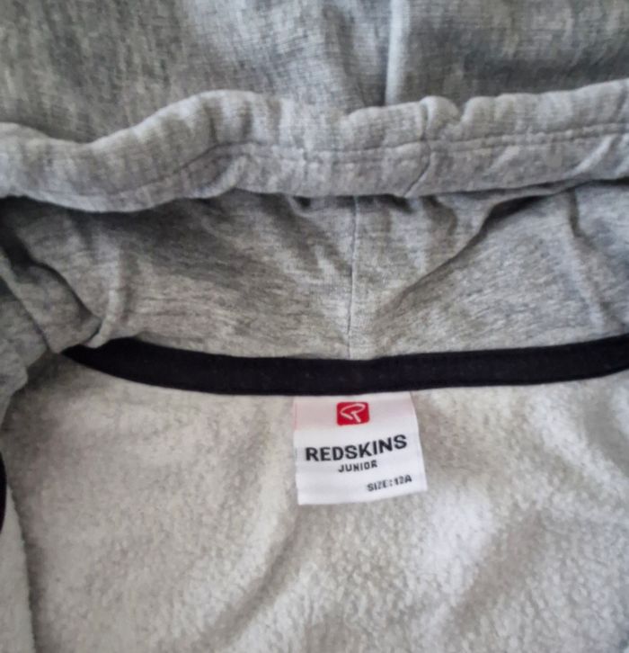 sweat zippé a capuche redskins - photo numéro 5
